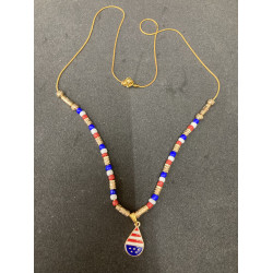 Patriotic Necklace With charm