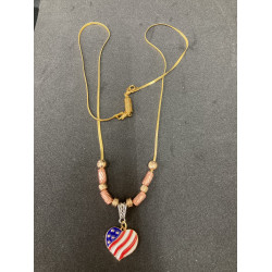 Patriotic Necklace With charm