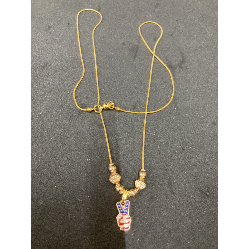 Patriotic Necklace With charm