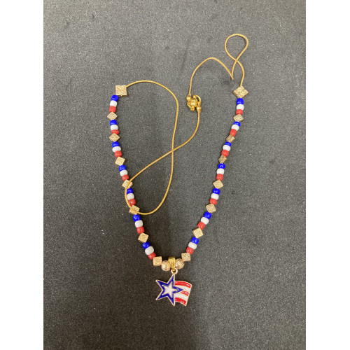 Patriotic Necklace With charm