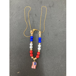 Patriotic Necklace With charm