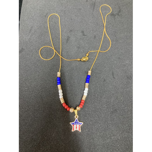 Patriotic Necklace With charm