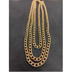 3 Strand Wrap Gold Chain Bracelet
