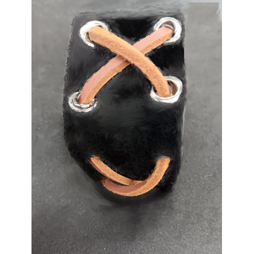 Blk Suede Cuff cross