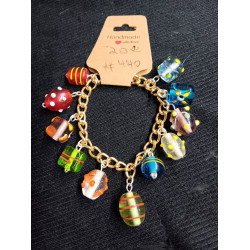 10 Handmade Glass Beads Bracelet