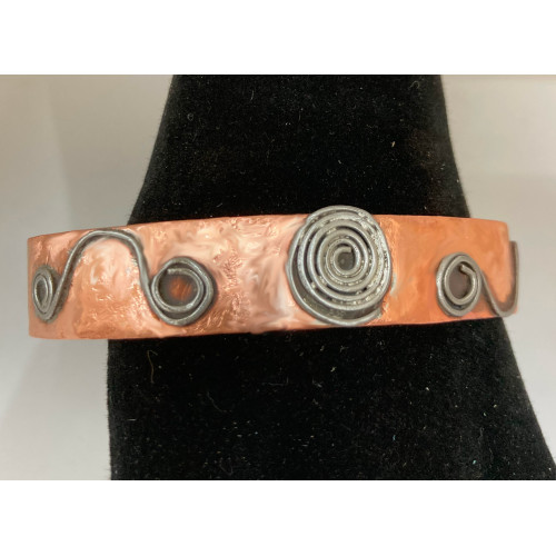 Copper Cuff with Swirls