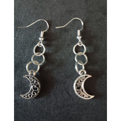 Dangle 1/4 Moon earrings