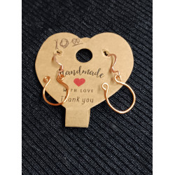 Copper Horse shoe Earrings