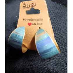 Copper (Oxidized Blue) Earrings