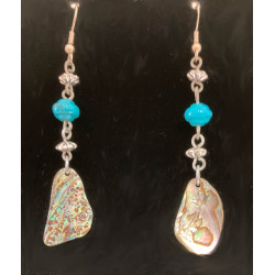 Abalone blue Earrings