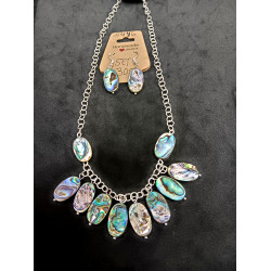 SET Abalone Necklace & Earrings