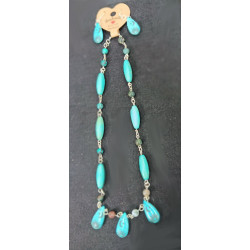 Tourquois Necklace & Earrings