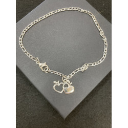 9 " Anklet with charm