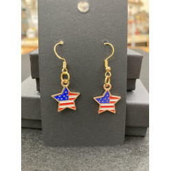 Star/Flag Earrings