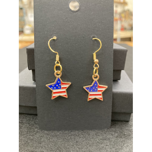 Star/Flag Earrings