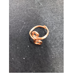 2 Swirl Copper Ring