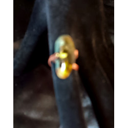 Gemstone Copper Ring