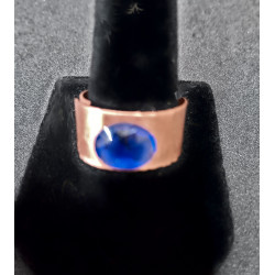 Copper Ring w/ Blue Gemstone